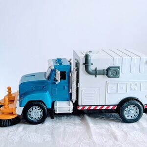 Driven by Battat 21" Street Sweeper Blue Truck WORKS Sounds Batteries Included